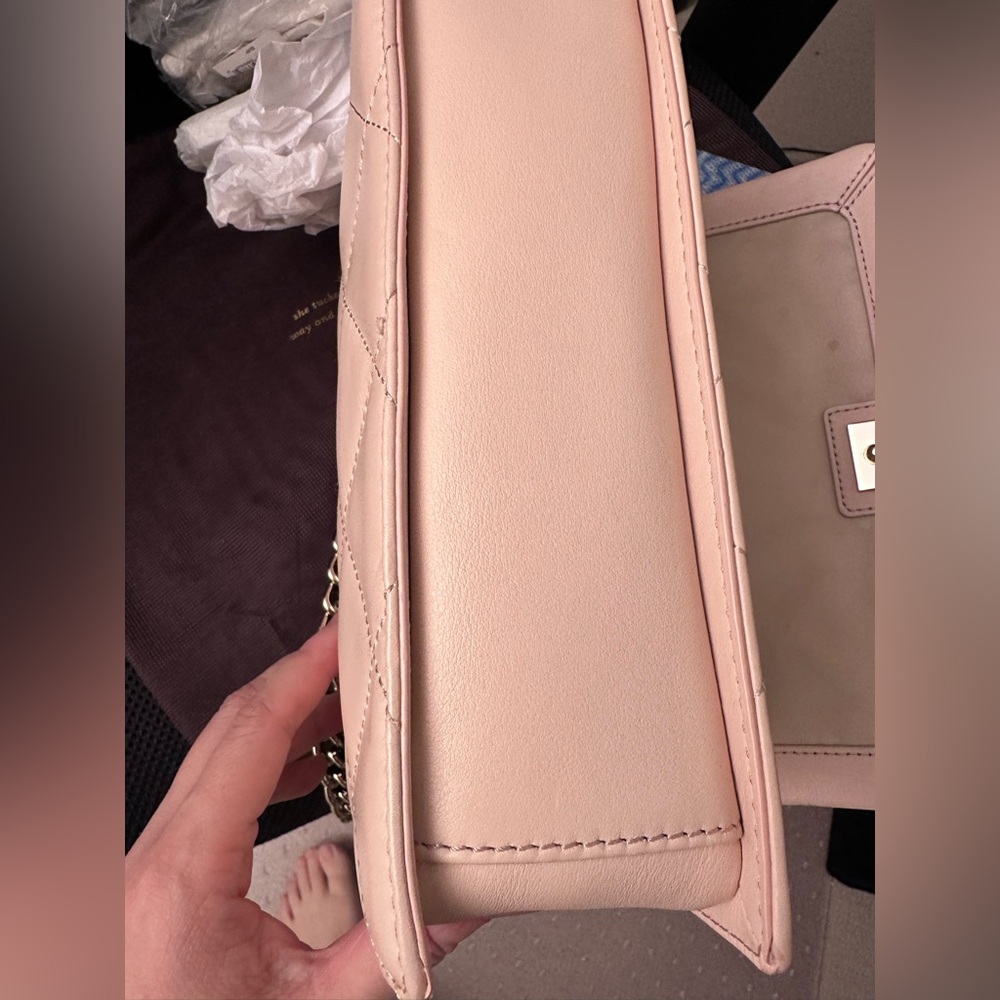 🎉host pick ♠️ Kate Spade Emerson Place  Vivenna quilted bag in light beige pink - Picture 9 of 16